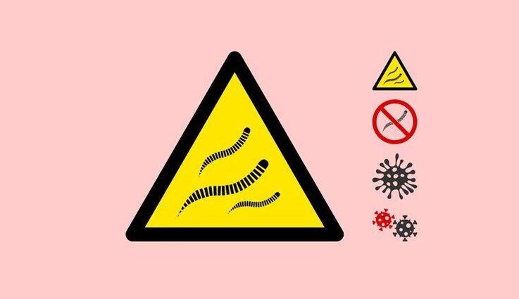 Danger of body parasites