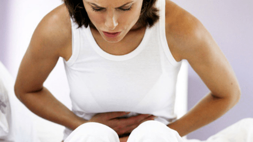 An unpleasant sensation inside the stomach
